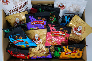 Russian-Box - Suhariki Brotchips Croutons Snack Variation Set - 20 Packungen